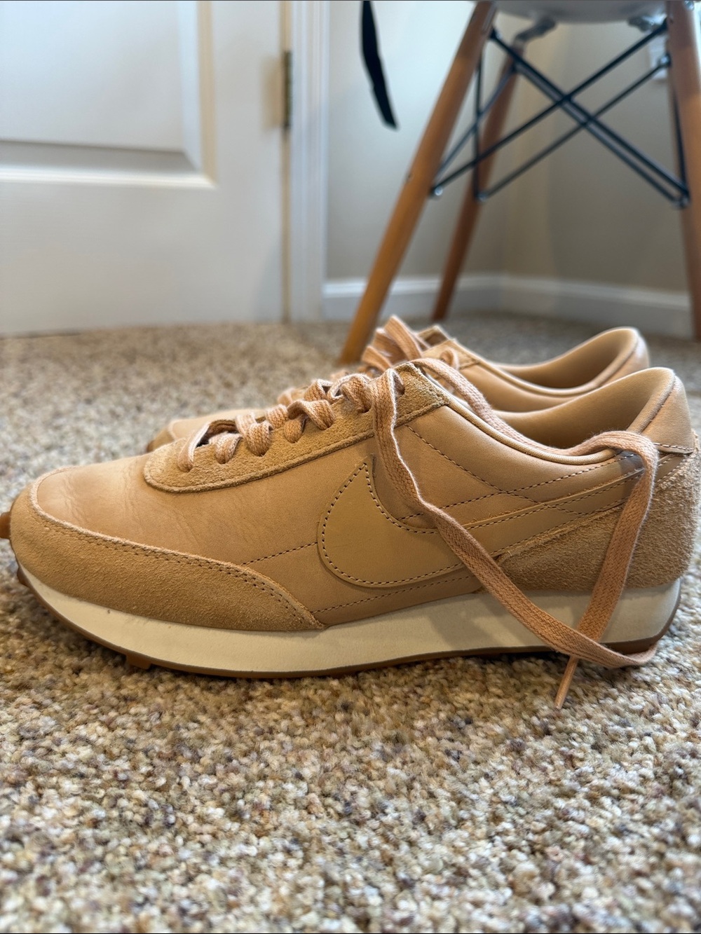 Nike Women's Tan Suede Retro Runner Sneakers